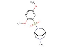 (1S*,5R*)-6-[(2,5-dimethoxyphenyl)sulfonyl]-3-methyl-3,6-diazabicyclo[3.2.2]nonane