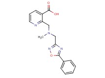 2-({methyl[(5-phenyl-1,2,4-oxadiazol-3-yl)methyl]amino}methyl)nicotinic acid