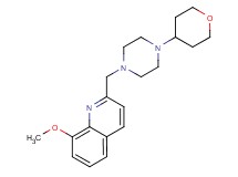 8-methoxy-2-{[4-(tetrahydro-2H-pyran-4-yl)piperazin-1-yl]methyl}quinoline