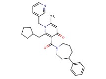 2-(cyclopentylmethyl)-6-methyl-3-[(4-phenyl-1-azepanyl)carbonyl]-1-(3-pyridinylmethyl)-4(1H)-pyridinone