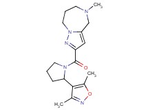 2-{[2-(3,5-dimethylisoxazol-4-yl)pyrrolidin-1-yl]carbonyl}-5-methyl-5,6,7,8-tetrahydro-4H-pyrazolo[1,5-a][1,4]diazepine