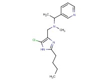 N-[(2-butyl-5-chloro-1H-imidazol-4-yl)methyl]-N-methyl-1-pyridin-3-ylethanamine