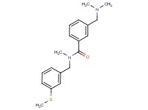 3-[(dimethylamino)methyl]-N-methyl-N-[3-(methylthio)benzyl]benzamide