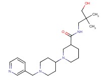 N-(3-hydroxy-2,2-dimethylpropyl)-1'-(pyridin-3-ylmethyl)-1,4'-bipiperidine-3-carboxamide