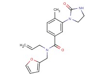 N-allyl-N-(2-furylmethyl)-4-methyl-3-(2-oxoimidazolidin-1-yl)benzamide