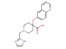 1-(1H-imidazol-2-ylmethyl)-4-(quinolin-6-yloxy)piperidine-4-carboxylic acid