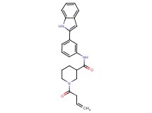1-(3-butenoyl)-N-[3-(1H-indol-2-yl)phenyl]-3-piperidinecarboxamide