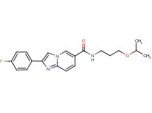 2-(4-fluorophenyl)-N-(3-isopropoxypropyl)imidazo[1,2-a]pyridine-6-carboxamide
