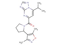 5-{[2-(3,5-dimethyl-4-isoxazolyl)-1-pyrrolidinyl]carbonyl}-7-isopropyl[1,2,4]triazolo[1,5-a]pyrimidine
