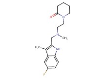 1-{2-[[(5-fluoro-3-methyl-1H-indol-2-yl)methyl](methyl)amino]ethyl}piperidin-2-one