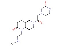 rel-(4aS,8aR)-1-[2-(methylamino)ethyl]-6-[(3-oxo-1-piperazinyl)acetyl]octahydro-1,6-naphthyridin-2(1H)-one dihydrochloride