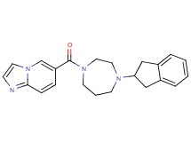 6-{[4-(2,3-dihydro-1H-inden-2-yl)-1,4-diazepan-1-yl]carbonyl}imidazo[1,2-a]pyridine