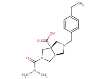 (3aS*,6aS*)-2-[(dimethylamino)carbonyl]-5-(4-ethylbenzyl)hexahydropyrrolo[3,4-c]pyrrole-3a(1H)-carboxylic acid