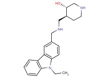 (3S*,4S*)-4-({[(9-ethyl-9H-carbazol-3-yl)methyl]amino}methyl)piperidin-3-ol