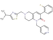 3-(2-fluorophenyl)-6-[(4-isopropyl-1,3-thiazol-2-yl)methyl]-1-(4-pyridinylmethyl)-5,6,7,8-tetrahydro-1,6-naphthyridin-2(1H)-one