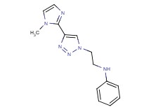 N-{2-[4-(1-methyl-1H-imidazol-2-yl)-1H-1,2,3-triazol-1-yl]ethyl}aniline