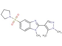2-(1,5-dimethyl-1H-pyrazol-4-yl)-1-methyl-5-(pyrrolidin-1-ylsulfonyl)-1H-benzimidazole