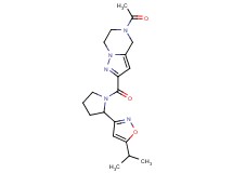 5-acetyl-2-{[2-(5-isopropylisoxazol-3-yl)pyrrolidin-1-yl]carbonyl}-4,5,6,7-tetrahydropyrazolo[1,5-a]pyrazine