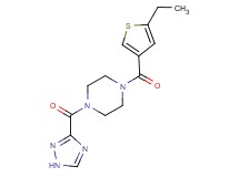 1-[(5-ethyl-3-thienyl)carbonyl]-4-(1H-1,2,4-triazol-3-ylcarbonyl)piperazine