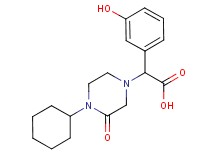 (4-cyclohexyl-3-oxopiperazin-1-yl)(3-hydroxyphenyl)acetic acid