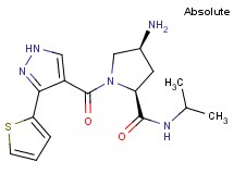 (4S)-4-amino-N-isopropyl-1-{[3-(2-thienyl)-1H-pyrazol-4-yl]carbonyl}-L-prolinamide