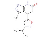 4-(3-isopropylisoxazol-5-yl)-3-methyl-1,4,5,7-tetrahydro-6H-pyrazolo[3,4-b]pyridin-6-one