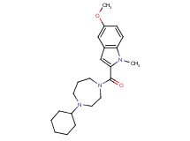 2-[(4-cyclohexyl-1,4-diazepan-1-yl)carbonyl]-5-methoxy-1-methyl-1H-indole