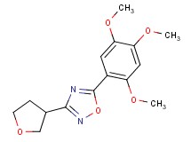 3-(tetrahydrofuran-3-yl)-5-(2,4,5-trimethoxyphenyl)-1,2,4-oxadiazole