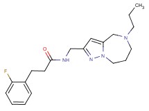 3-(2-fluorophenyl)-N-[(5-propyl-5,6,7,8-tetrahydro-4H-pyrazolo[1,5-a][1,4]diazepin-2-yl)methyl]propanamide