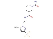 N~3~-{2-[5-methyl-3-(trifluoromethyl)-1H-pyrazol-1-yl]ethyl}-1,3-piperidinedicarboxamide