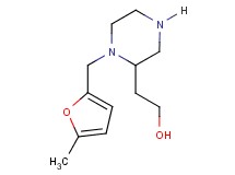 2-{1-[(5-methyl-2-furyl)methyl]-2-piperazinyl}ethanol