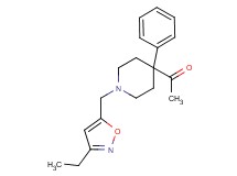 1-{1-[(3-ethyl-5-isoxazolyl)methyl]-4-phenyl-4-piperidinyl}ethanone