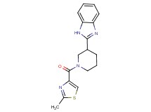 2-{1-[(2-methyl-1,3-thiazol-4-yl)carbonyl]-3-piperidinyl}-1H-benzimidazole