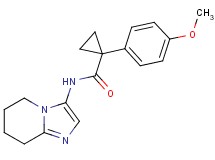 1-(4-methoxyphenyl)-N-(5,6,7,8-tetrahydroimidazo[1,2-a]pyridin-3-yl)cyclopropanecarboxamide
