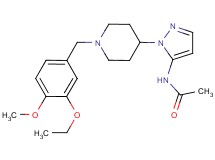 N-{1-[1-(3-ethoxy-4-methoxybenzyl)-4-piperidinyl]-1H-pyrazol-5-yl}acetamide