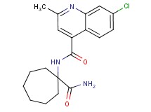 N-[1-(aminocarbonyl)cycloheptyl]-7-chloro-2-methylquinoline-4-carboxamide