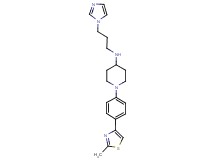 N-[3-(1H-imidazol-1-yl)propyl]-1-[4-(2-methyl-1,3-thiazol-4-yl)phenyl]-4-piperidinamine