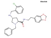 (4R)-N-[2-(1,3-benzodioxol-5-yl)ethyl]-1-benzyl-4-[(2-chlorobenzyl)amino]-L-prolinamide
