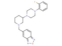 5-({3-[4-(2-fluorophenyl)-1-piperazinyl]-1-piperidinyl}methyl)-2,1,3-benzoxadiazole