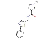 1-methyl-N-[(2-phenyl-1,3-thiazol-5-yl)methyl]-3-pyrrolidinecarboxamide trifluoroacetate