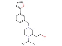 2-{4-[3-(2-furyl)benzyl]-1-isopropyl-2-piperazinyl}ethanol