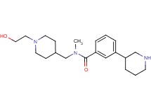 N-{[1-(2-hydroxyethyl)piperidin-4-yl]methyl}-N-methyl-3-piperidin-3-ylbenzamide