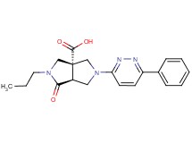 (3aS*,6aS*)-1-oxo-5-(6-phenylpyridazin-3-yl)-2-propylhexahydropyrrolo[3,4-c]pyrrole-3a(1H)-carboxylic acid