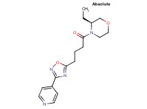 (3S)-3-ethyl-4-[4-(3-pyridin-4-yl-1,2,4-oxadiazol-5-yl)butanoyl]morpholine