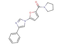4-phenyl-1-[5-(pyrrolidin-1-ylcarbonyl)-2-furyl]-1H-imidazole