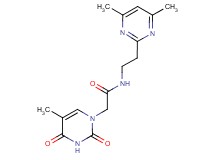 N-[2-(4,6-dimethylpyrimidin-2-yl)ethyl]-2-(5-methyl-2,4-dioxo-3,4-dihydropyrimidin-1(2H)-yl)acetamide
