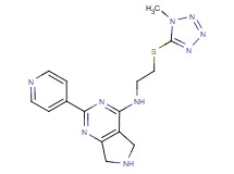 N-{2-[(1-methyl-1H-tetrazol-5-yl)thio]ethyl}-2-(4-pyridinyl)-6,7-dihydro-5H-pyrrolo[3,4-d]pyrimidin-4-amine