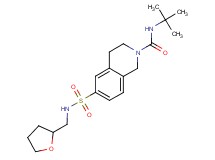 N-(tert-butyl)-6-{[(tetrahydrofuran-2-ylmethyl)amino]sulfonyl}-3,4-dihydroisoquinoline-2(1H)-carboxamide