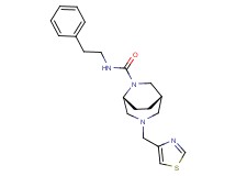 (1S*,5R*)-N-(2-phenylethyl)-3-(1,3-thiazol-4-ylmethyl)-3,6-diazabicyclo[3.2.2]nonane-6-carboxamide