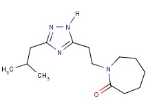 1-[2-(3-isobutyl-1H-1,2,4-triazol-5-yl)ethyl]azepan-2-one